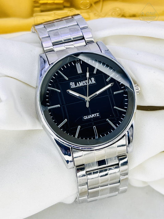 Aa1 Slamstar Silver Watch Quartz Watch (without Box) For Men’s