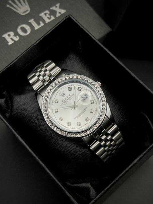 Aa1 Rolex Quartz Stylish Stone Watch