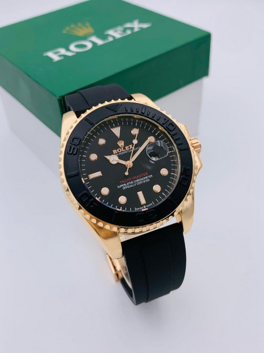 Golden Rolex Stylish Watch For Men